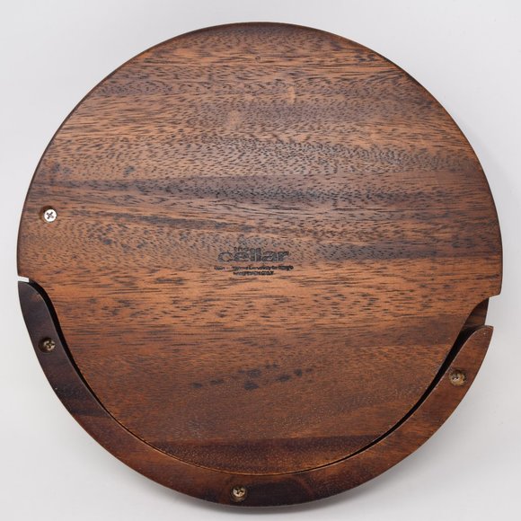 Macys Cellar Cheese Board Set Charcuterie Acacia Wood 3 Knives Party Appetizer - Picture 11 of 16